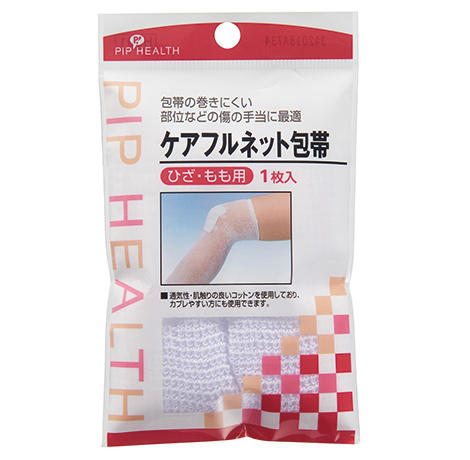 ケアフルネット包帯 ひざ・もも用 1枚 パッケージ
