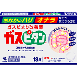 ガスピタン 18錠 パッケージ