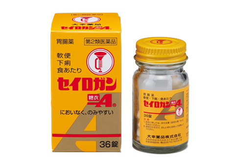 セイロガン糖衣A 36錠 パッケージ